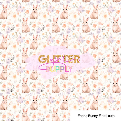 Fabric Bunny Floral cute