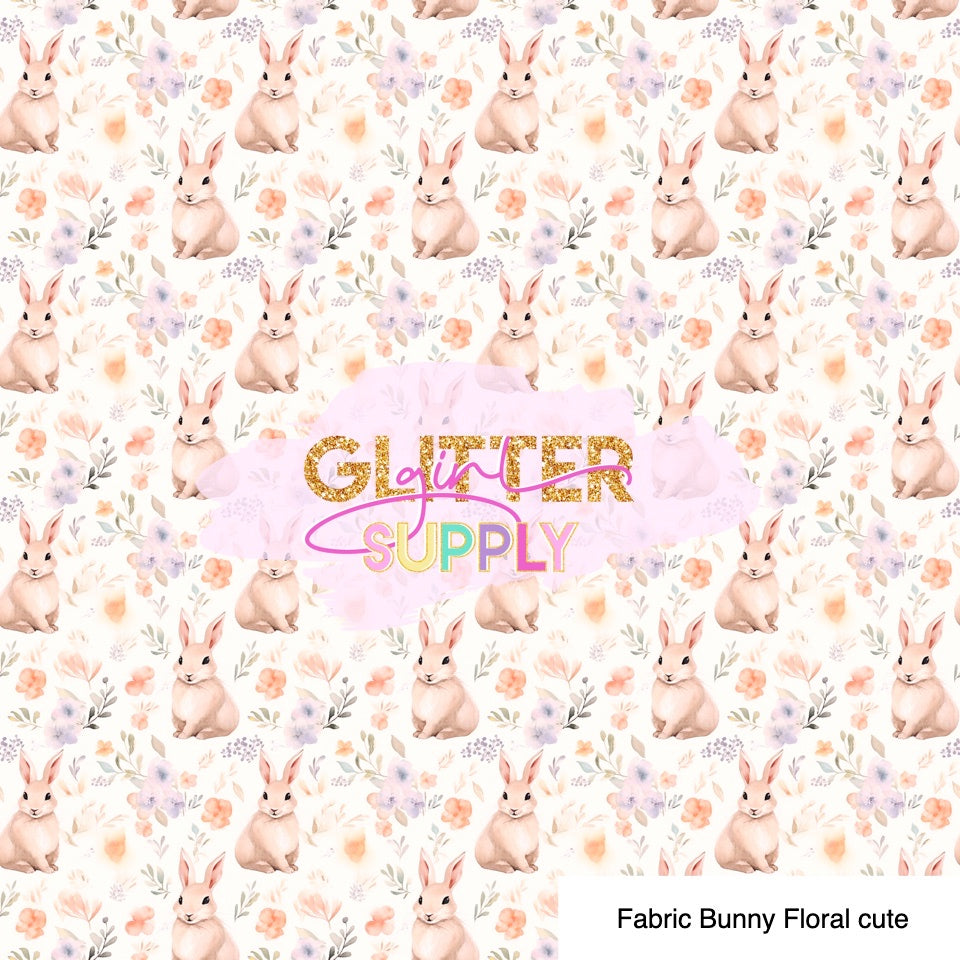Fabric Bunny Floral cute