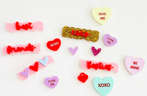 Tiny Valentines acrylics set of 10