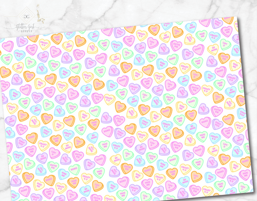 Candy Hearts Pastel
