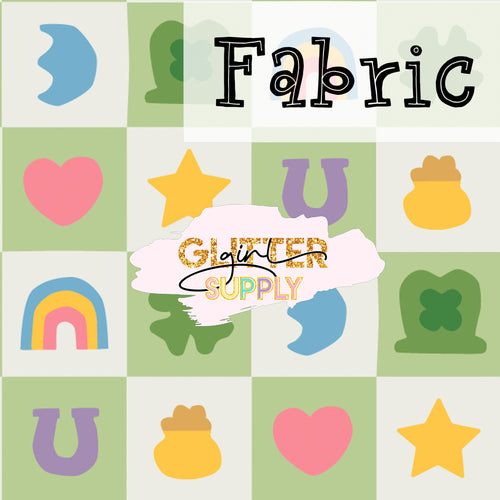 Fabric Heycute st pats checkerboard
