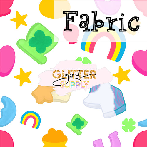 Fabric lucky charms white