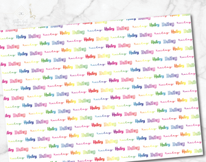 Personalized name sheets