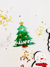 Load image into Gallery viewer, Christmas acrylics hair clips/tags
