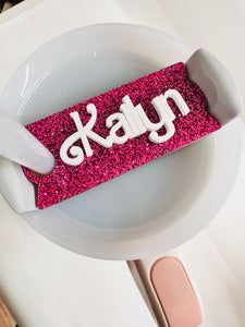 Personalized acrylic stanley plate – Glitter Girl Supply