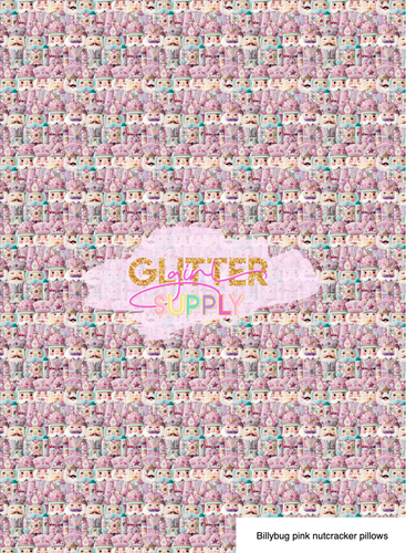 Billybug pink nutcracker pillows