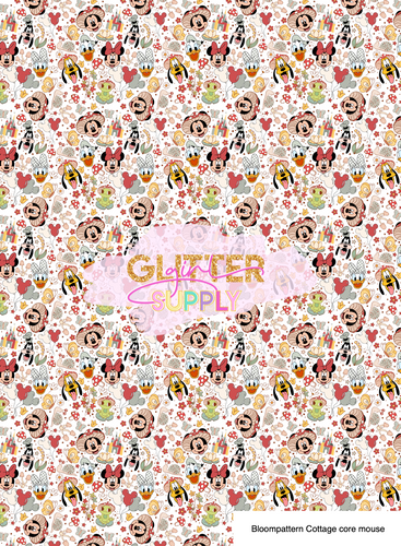 Bloompattern Cottage core mouse