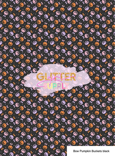 Bow Pumpkin Buckets black