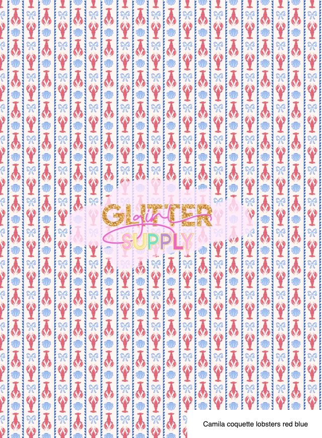 Camila coquette lobsters red blue