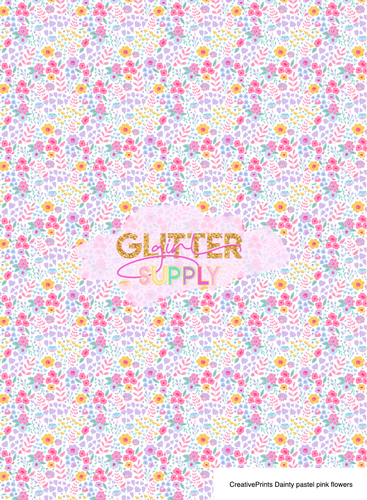 CreativePrints Dainty pastel pink flowers