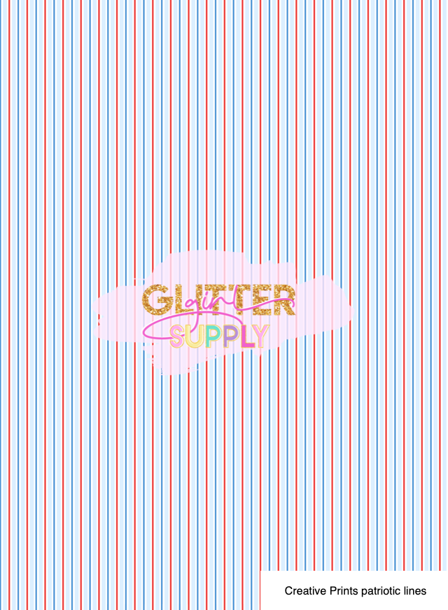 Creative Prints patriotic lines