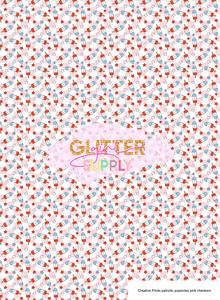 Creative Prints patriotic popsicles pink checkers
