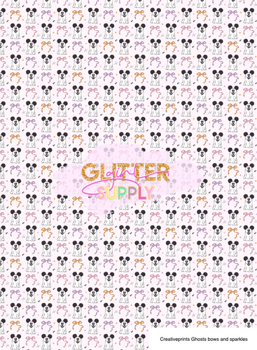 Creativeprints Ghosts bows and sparkles