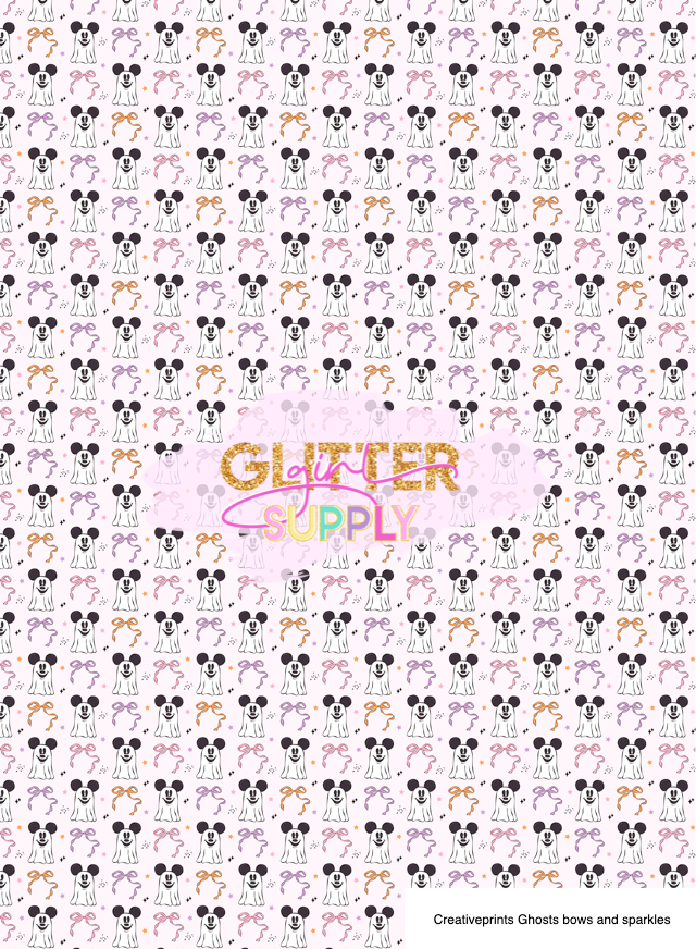 Creativeprints Ghosts bows and sparkles