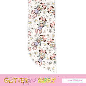 Fable strips CreativePrints girl mouse flowers