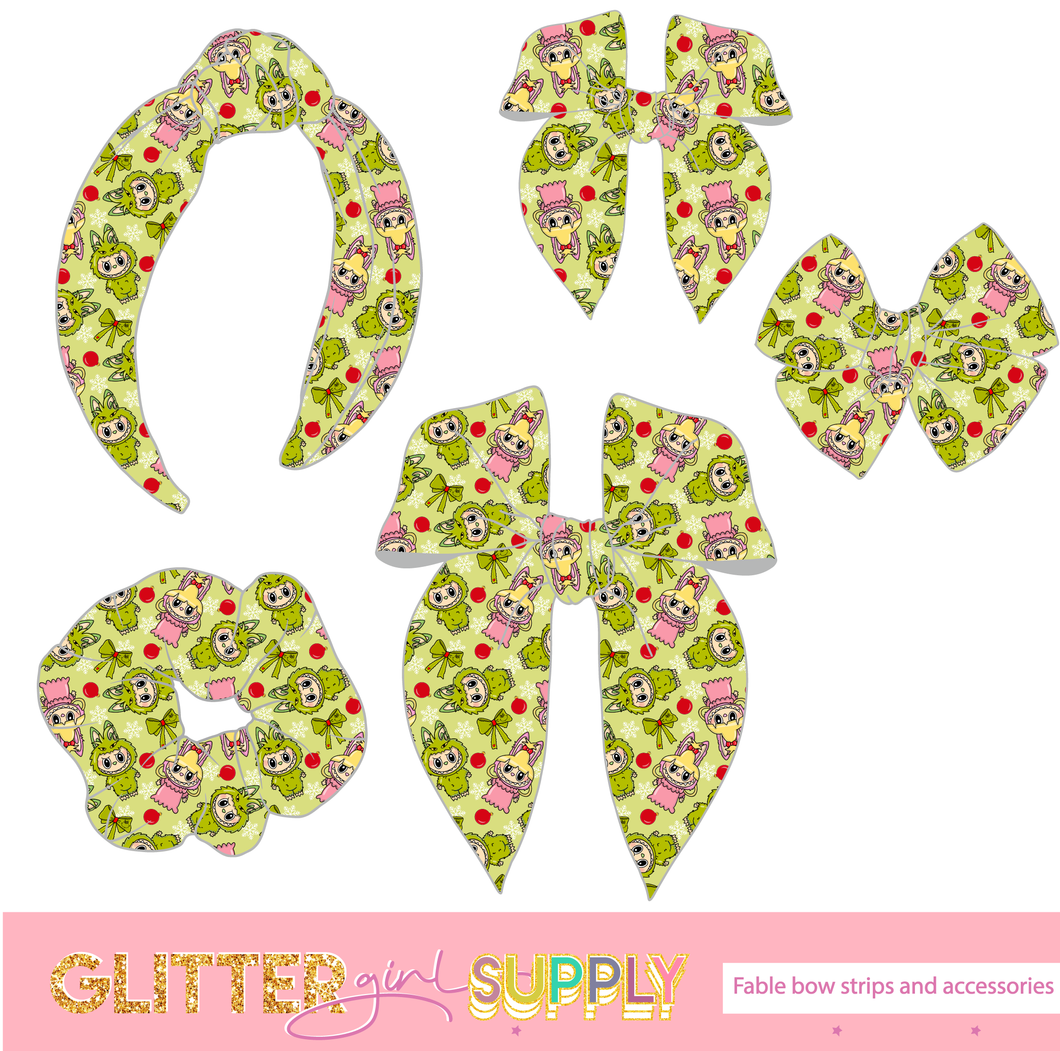 Fable Strips HER Green guy labubu