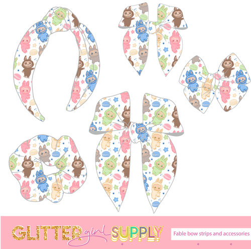 Fable Strips MBH White Starry Labubu Macarons