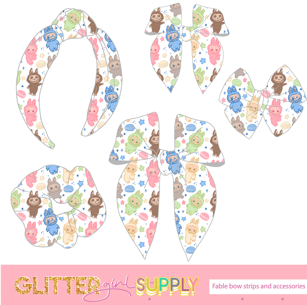 Fable Strips MBH White Starry Labubu Macarons