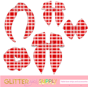 Fable Strips Red plaid