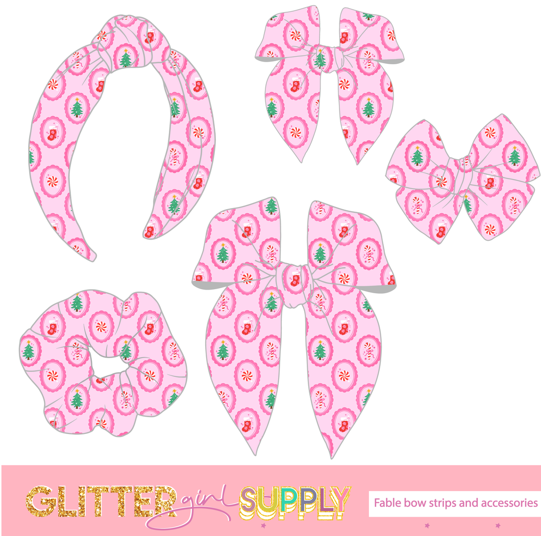 Fable Strips Retrorach Christmas Frames on pink