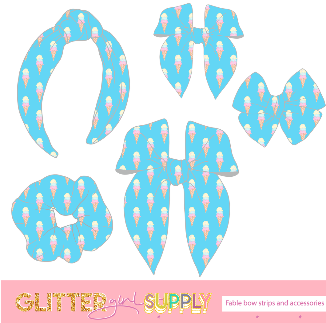 Fable Strips Skyy Bright ice cream cones