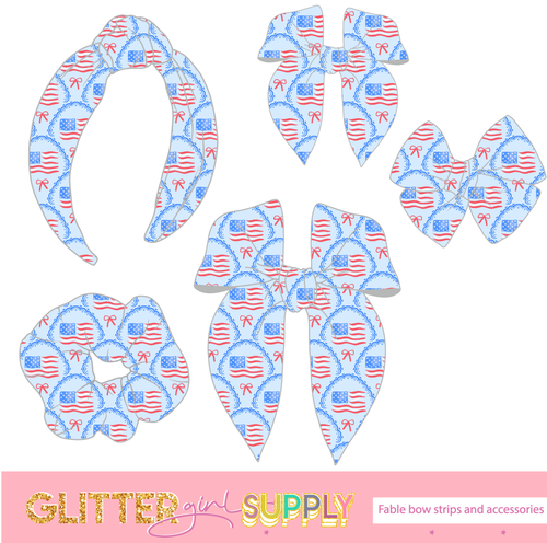 Fable Strips Skyy coquette bows arch and flags
