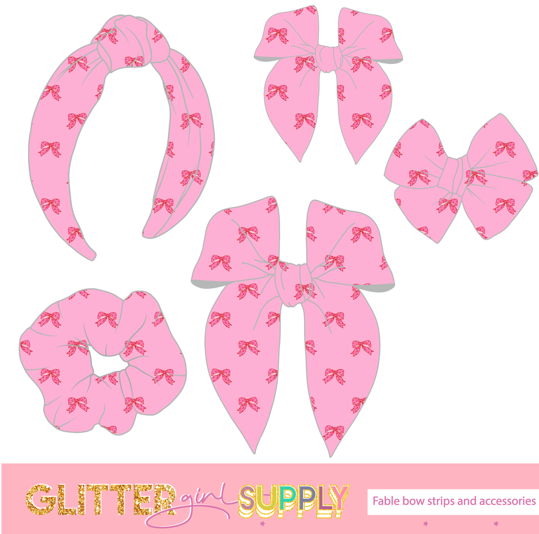 Fable Strips Skyy pink heart bows