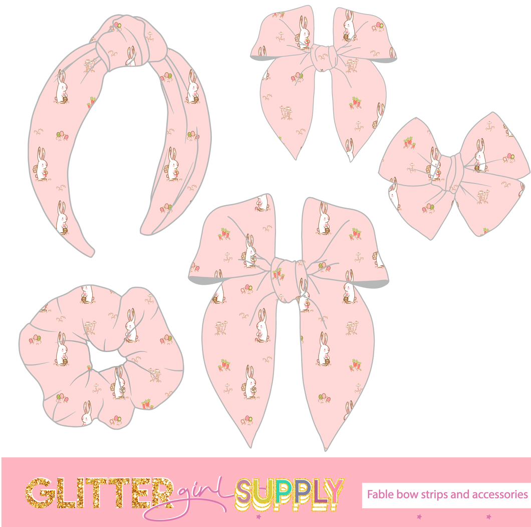 Fable Strips Wilddaisy Easter bunnies pink