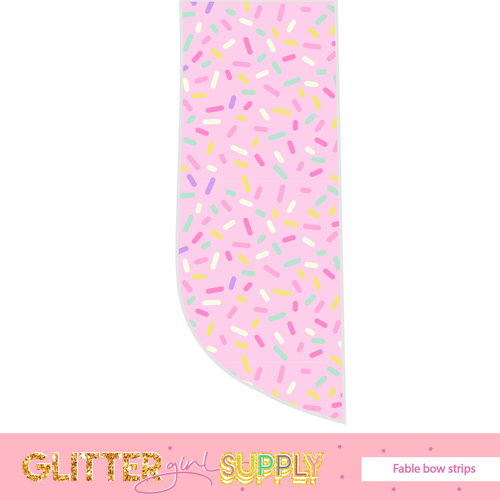 Fable Strips pink pastel sprinkles