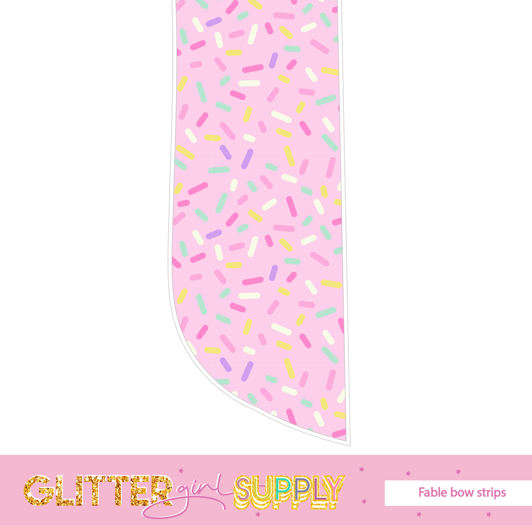 Fable strips pink pastel sprinkles