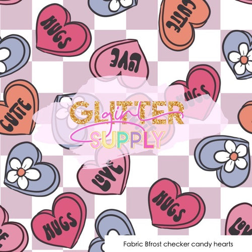 Fabric Bfrost checker candy hearts