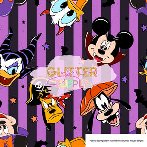 Fabric Bloompattern Halloween costumes mouse stripes