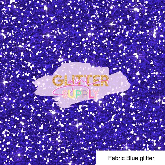Fabric Blue glitter