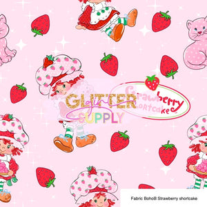 Fabric BohoB Strawberry shortcake