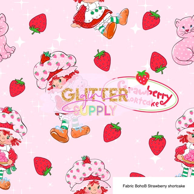 Fabric BohoB Strawberry shortcake