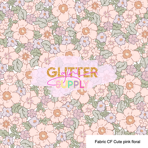 Fabric CF Cute pink floral