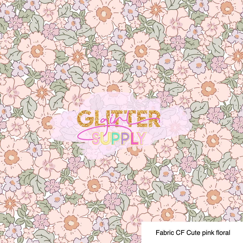 Fabric CF Cute pink floral