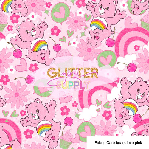 Fabric Care bears love pink