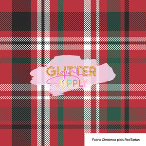 Fabric Christmas plaid RedTartan