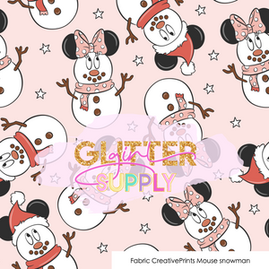 Fabric CreativePrints Mouse snowman