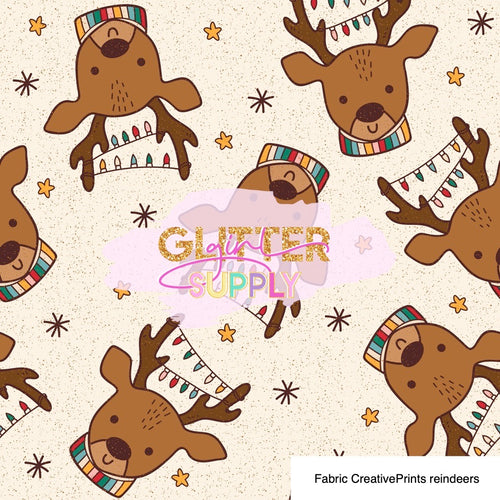 Fabric CreativePrints reindeers