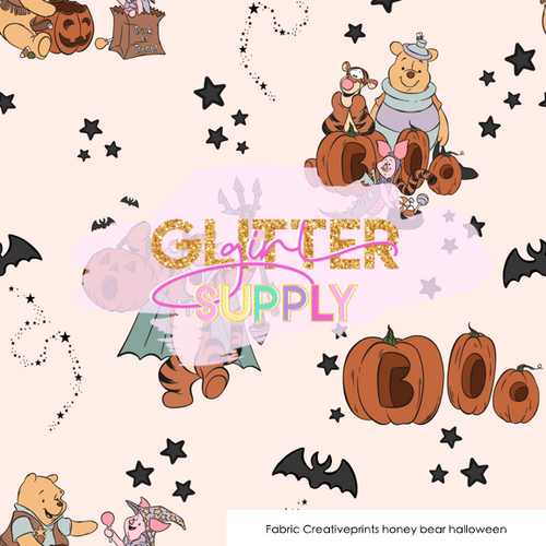 Fabric Creativeprints honey bear halloween