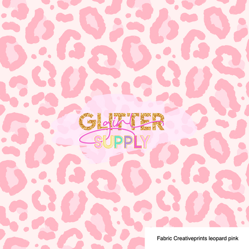 Fabric Creativeprints leopard pink