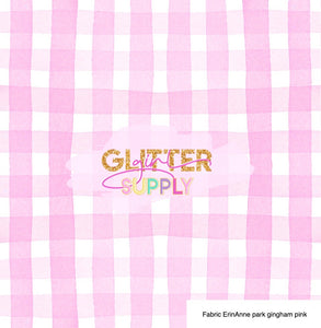 Fabric ErinAnne park gingham pink