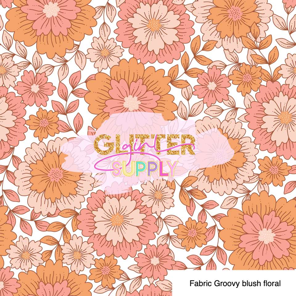 Fabric Groovy blush floral