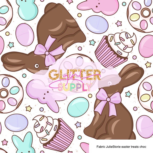 Fabric JulieStorie easter treats choc