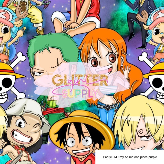 Fabric LM Emy Anime one piece purple