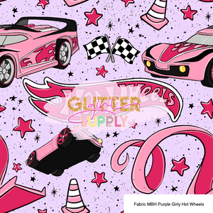Fabric MBH Purple Girly Hot Wheels