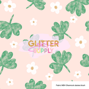 Fabric MBH Shamrock daisies blush