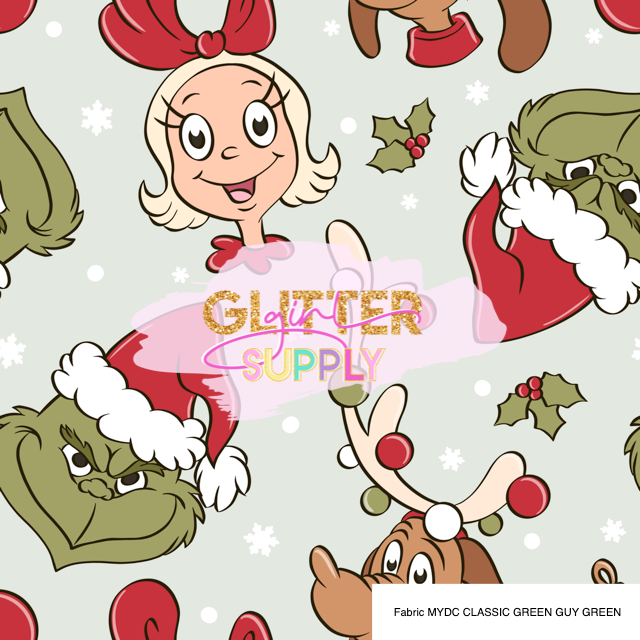 Fabric MYDC CLASSIC GREEN GUY GREEN